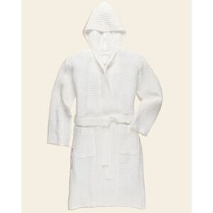 Onsen Supima Waffle Bath Robe White Size Small New